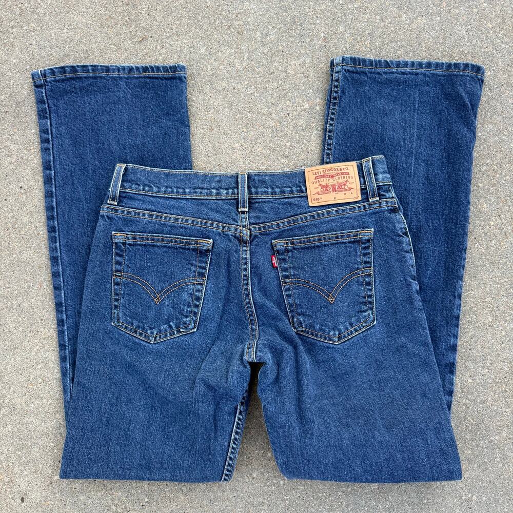 Y2K Levi's 518 Superlow Stretch Boot Cut Blue Jeans 2002 Size 9 Jr M Women's